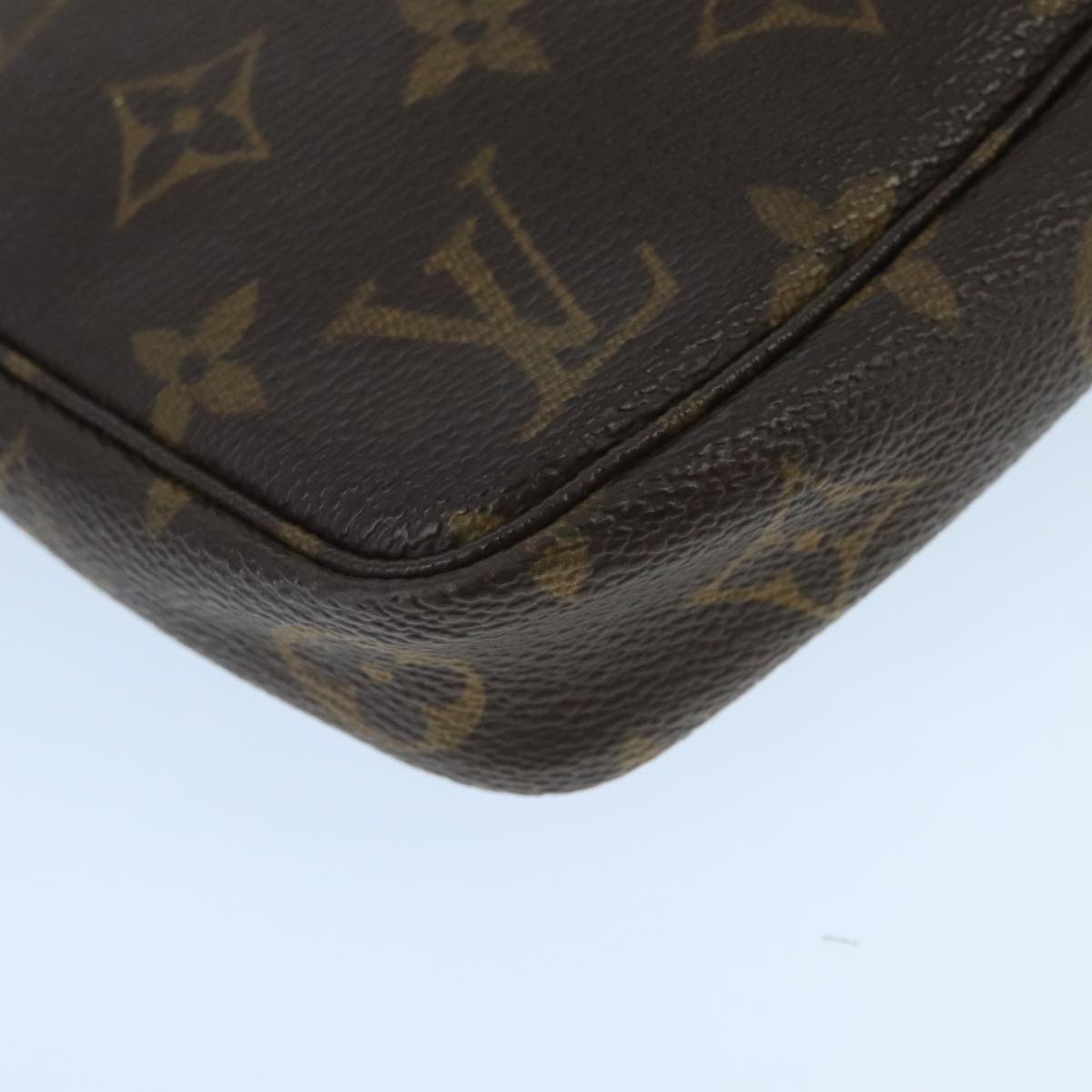 LOUIS VUITTON Monogram Pochette Accessoires Pouch M51980 LV Auth 100020