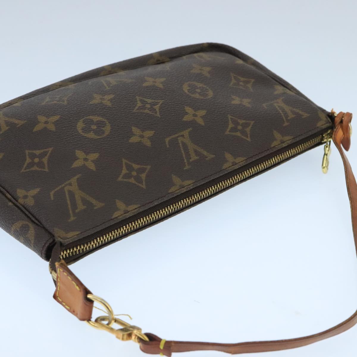 LOUIS VUITTON Monogram Pochette Accessoires Pouch M51980 LV Auth 100020