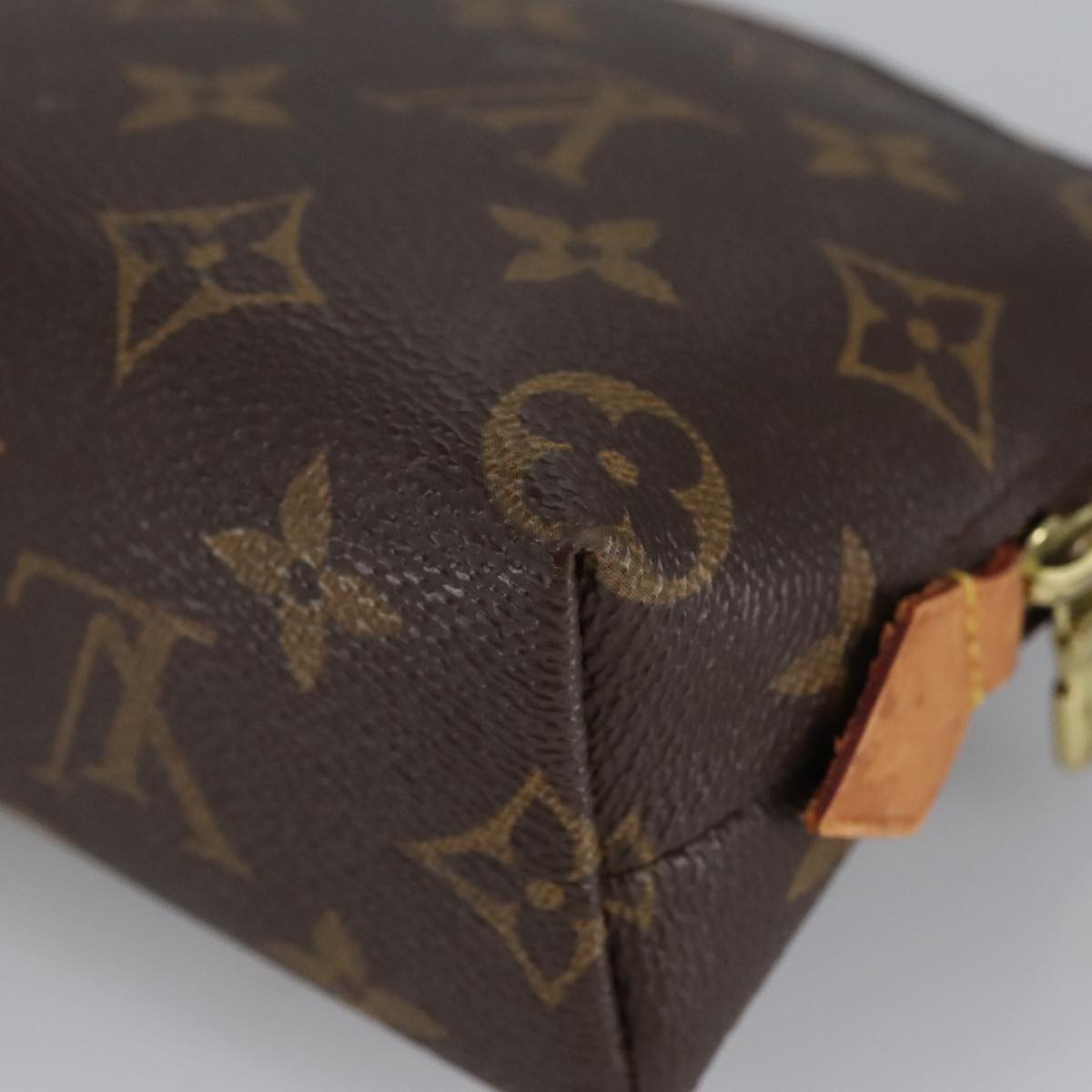 LOUIS VUITTON Monogram Pochette Cosmetic PM Cosmetic Pouch M47515 LV Auth 100044