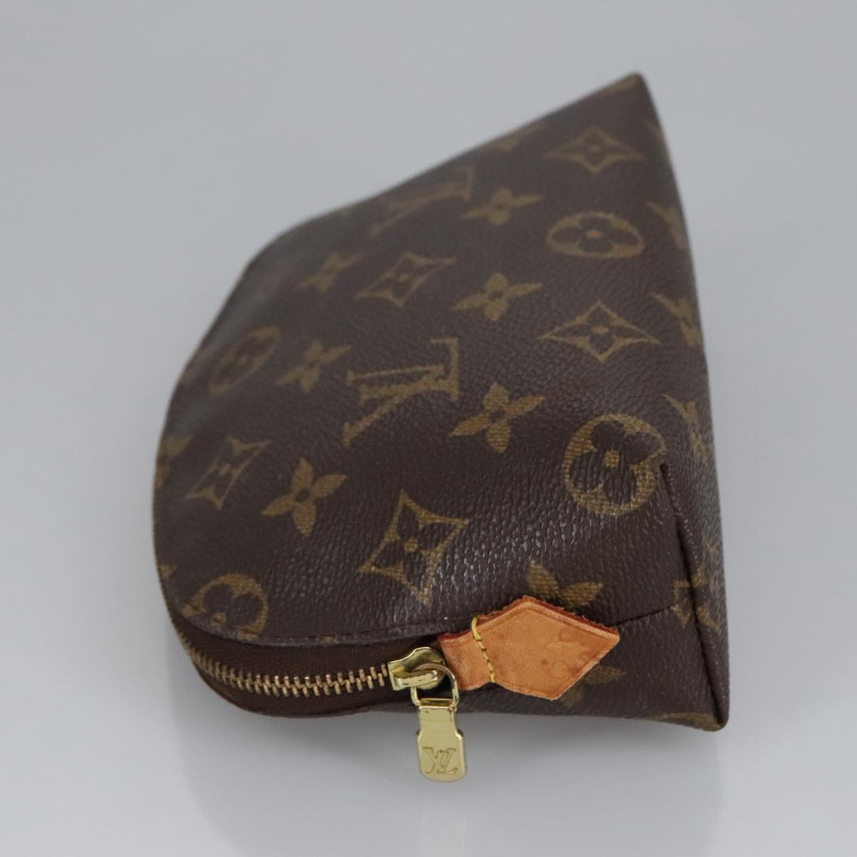 LOUIS VUITTON Monogram Pochette Cosmetic PM Cosmetic Pouch M47515 LV Auth 100044