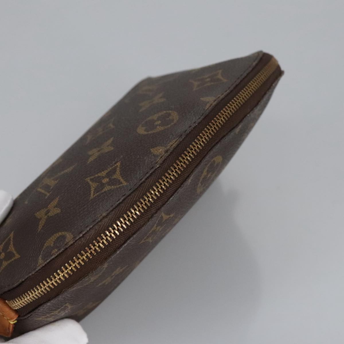 LOUIS VUITTON Monogram Pochette Cosmetic PM Cosmetic Pouch M47515 LV Auth 100044