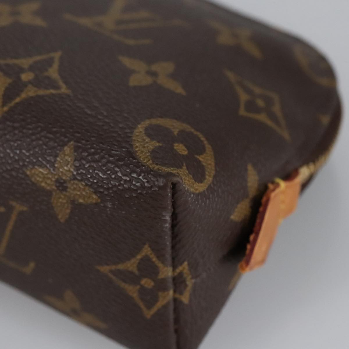 LOUIS VUITTON Monogram Pochette Cosmetic PM Cosmetic Pouch M47515 LV Auth 100044