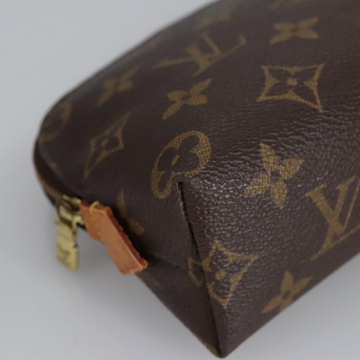 LOUIS VUITTON Monogram Pochette Cosmetic PM Cosmetic Pouch M47515 LV Auth 100044