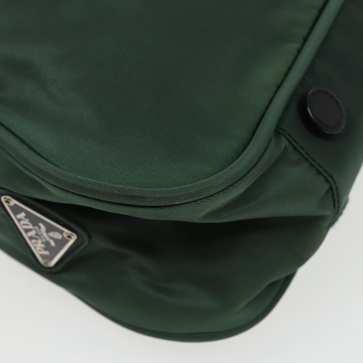 PRADA Shoulder Bag Nylon Green Auth 100069