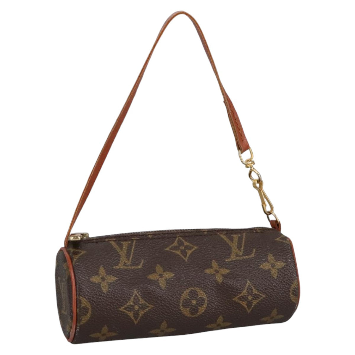 LOUIS VUITTON Monogram Papillon Pouch LV Auth 100081