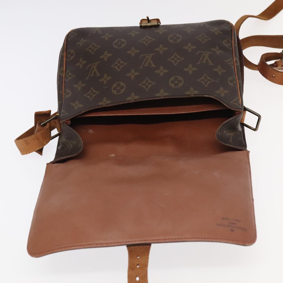 LOUIS VUITTON Monogram Cartouchiere MM Shoulder Bag M51253 LV Auth 100085