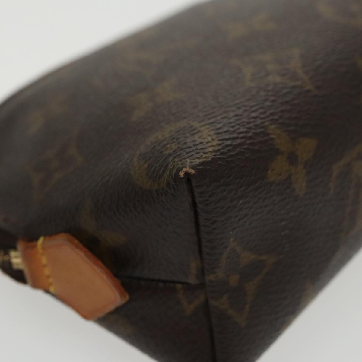 LOUIS VUITTON Monogram Pochette Cosmetic PM Cosmetic Pouch M47515 LV Auth 100109