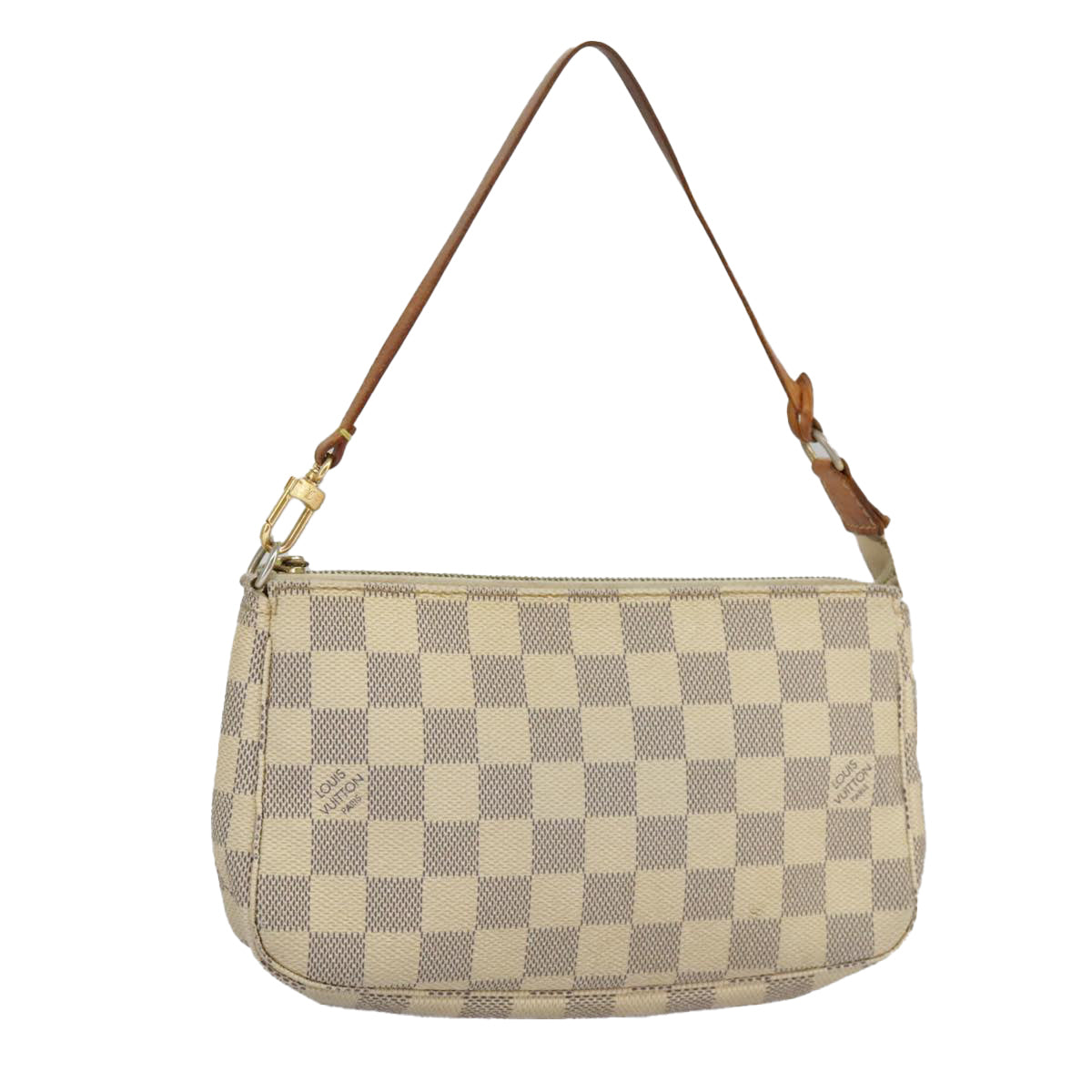 LOUIS VUITTON Damier Azur Pochette Accessoires Pouch N51986 LV Auth 100115