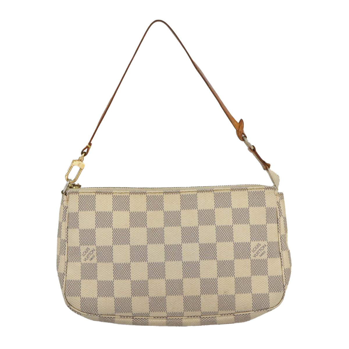 LOUIS VUITTON Damier Azur Pochette Accessoires Pouch N51986 LV Auth 100115