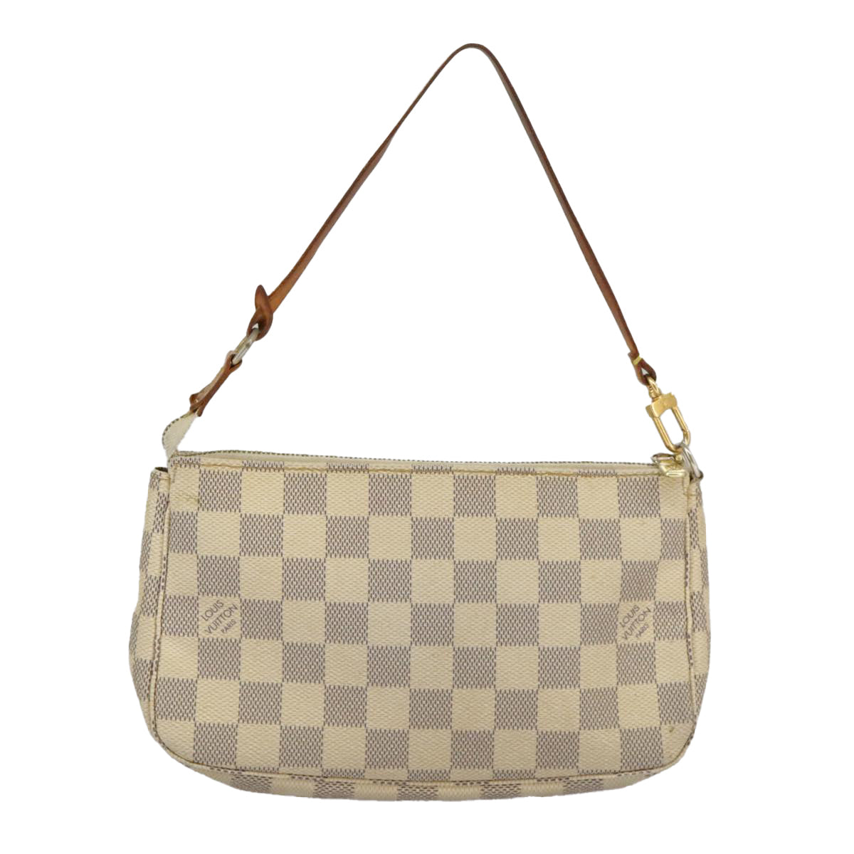 LOUIS VUITTON Damier Azur Pochette Accessoires Pouch N51986 LV Auth 100115