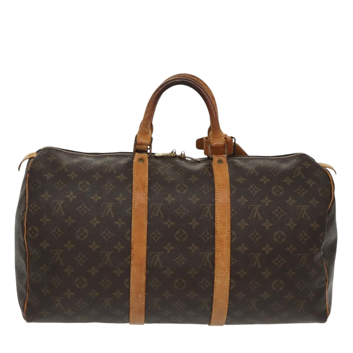 LOUIS VUITTON Monogram Keepall 50 Boston Bag M41426 LV Auth 100119