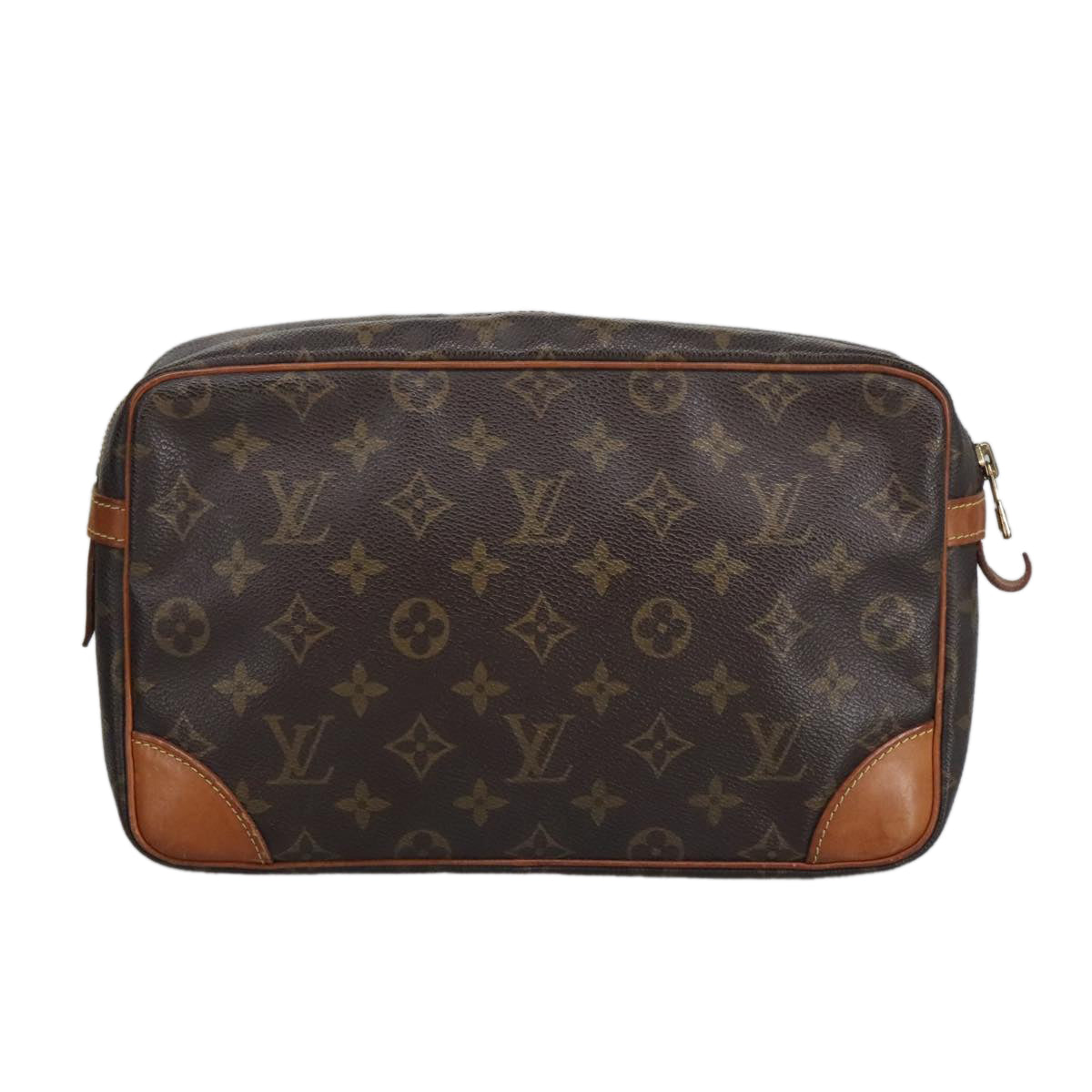 LOUIS VUITTON Monogram Compiegne 28 Clutch Bag M51845 LV Auth 100149