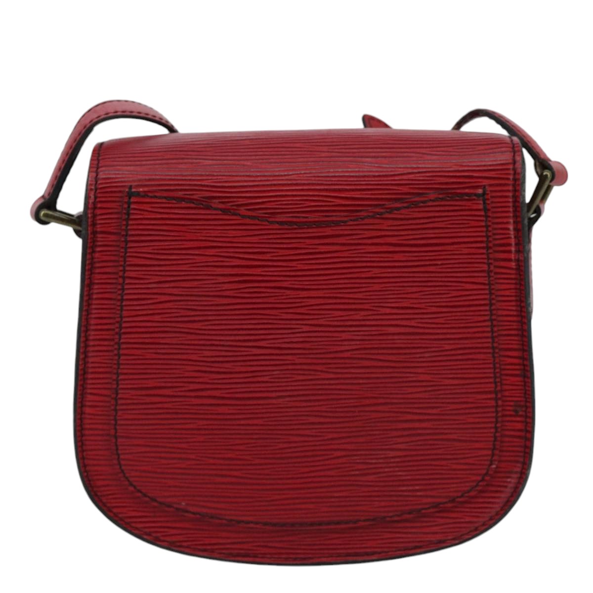 LOUIS VUITTON Epi Saint Cloud PM Shoulder Bag Red M52217 LV Auth 100178