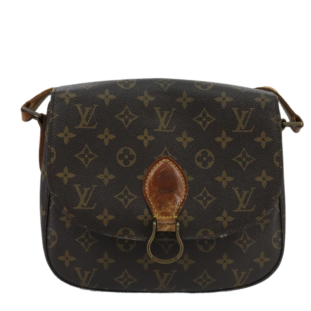 LOUIS VUITTON Monogram Saint Cloud GM Shoulder Bag M51242 LV Auth 100255