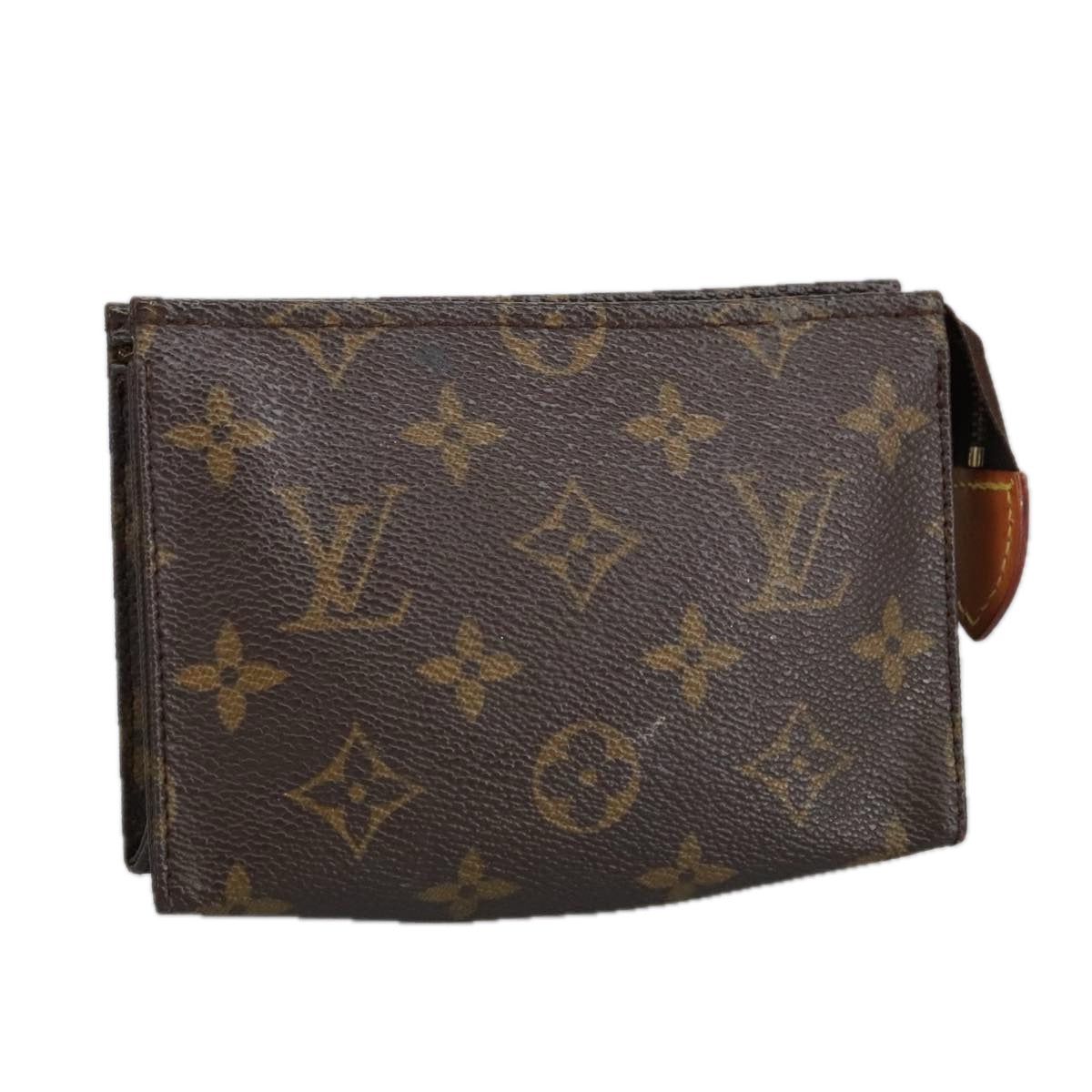 LOUIS VUITTON Monogram Poche Toilette 15 Pouch M47546 LV Auth 100309