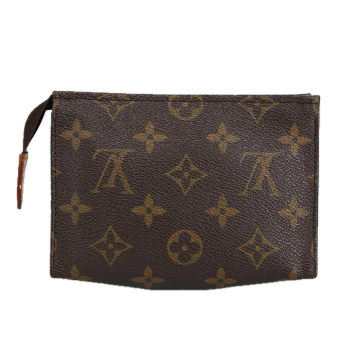 LOUIS VUITTON Monogram Poche Toilette 15 Pouch M47546 LV Auth 100309