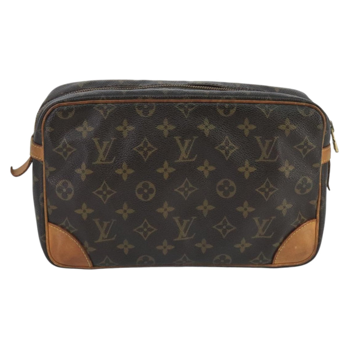 LOUIS VUITTON Monogram Compiegne 28 Clutch Bag M51845 LV Auth 100328