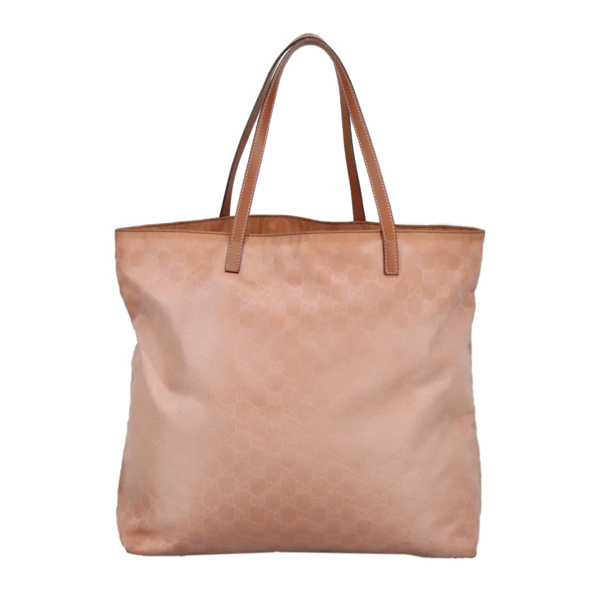 GUCCI GG Canvas Tote Bag Gold Pink 295252 Auth 100343