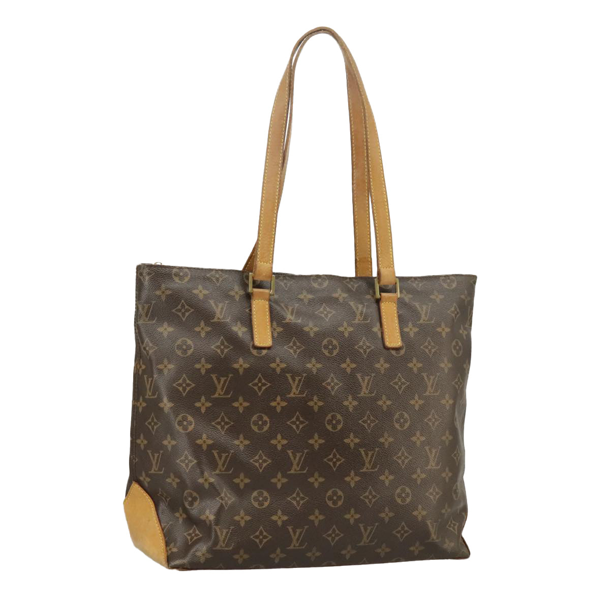 LOUIS VUITTON Monogram Cabas Mezzo Tote Bag M51151 LV Auth 100429