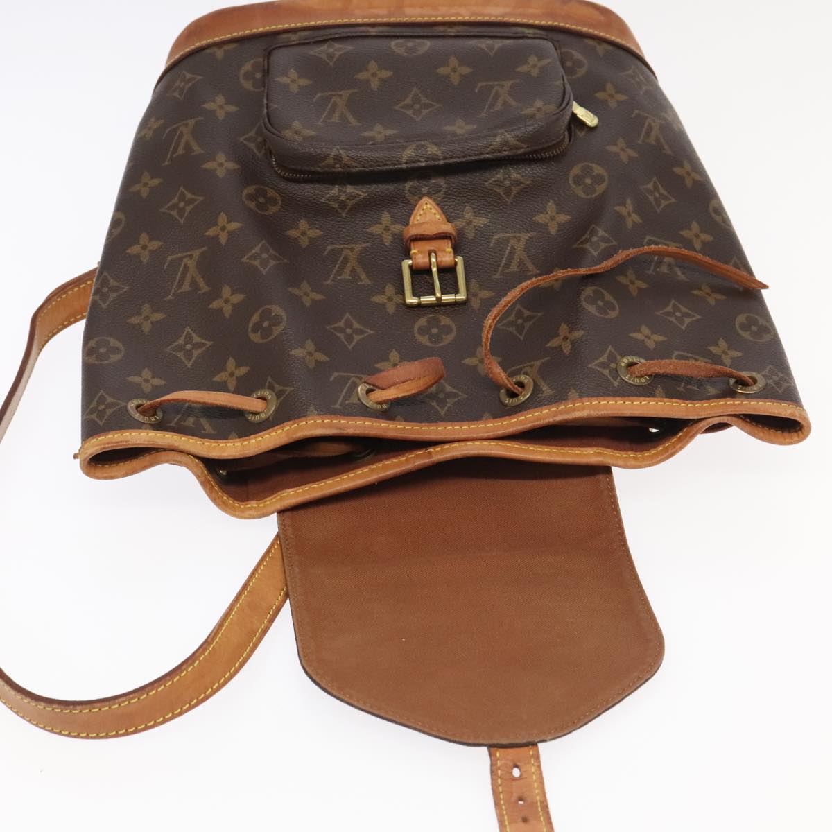 LOUIS VUITTON Monogram Montsouris MM Backpack M51136 LV Auth 100442