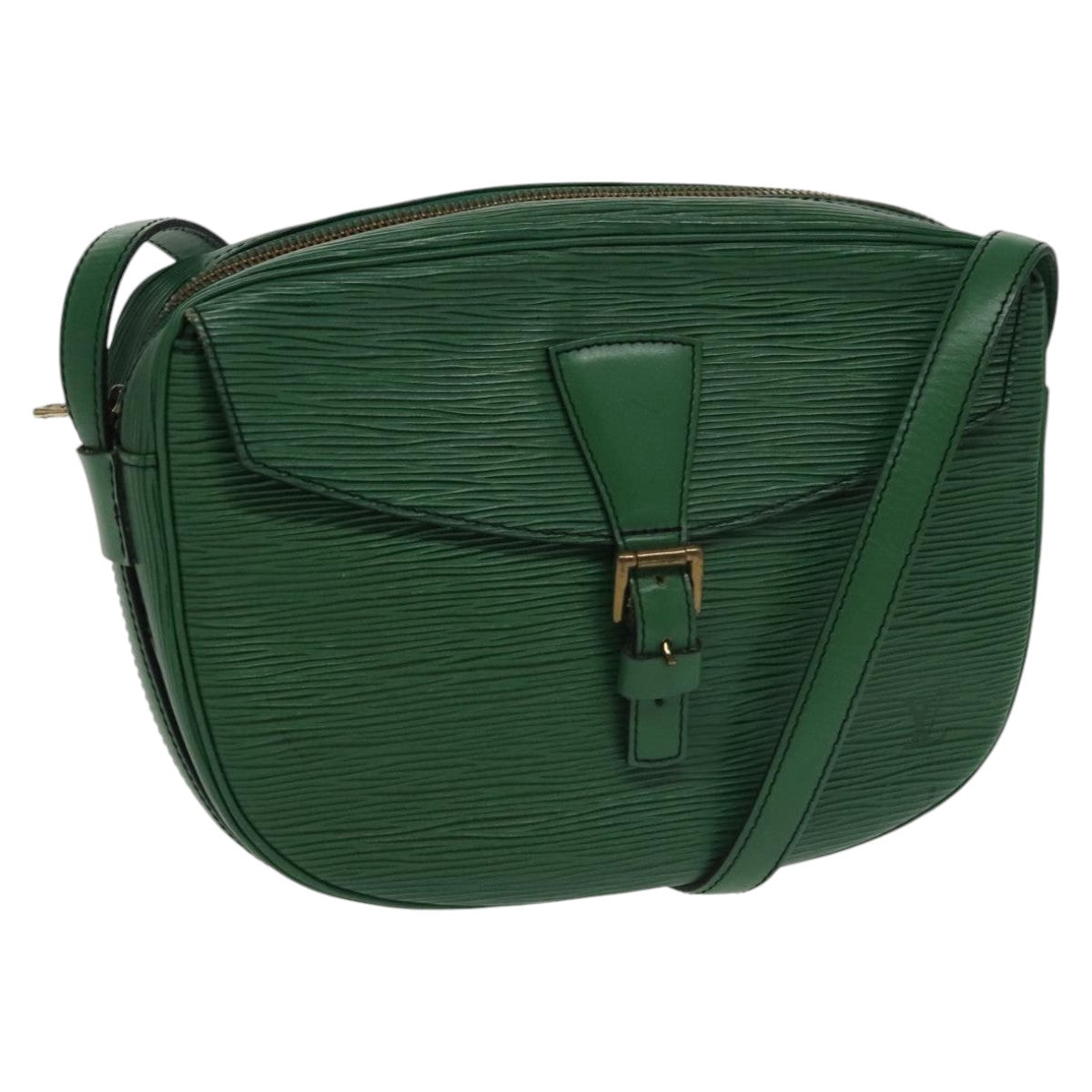 LOUIS VUITTON Epi Jeune Fille MM Shoulder Bag Green M52154 LV Auth 100463