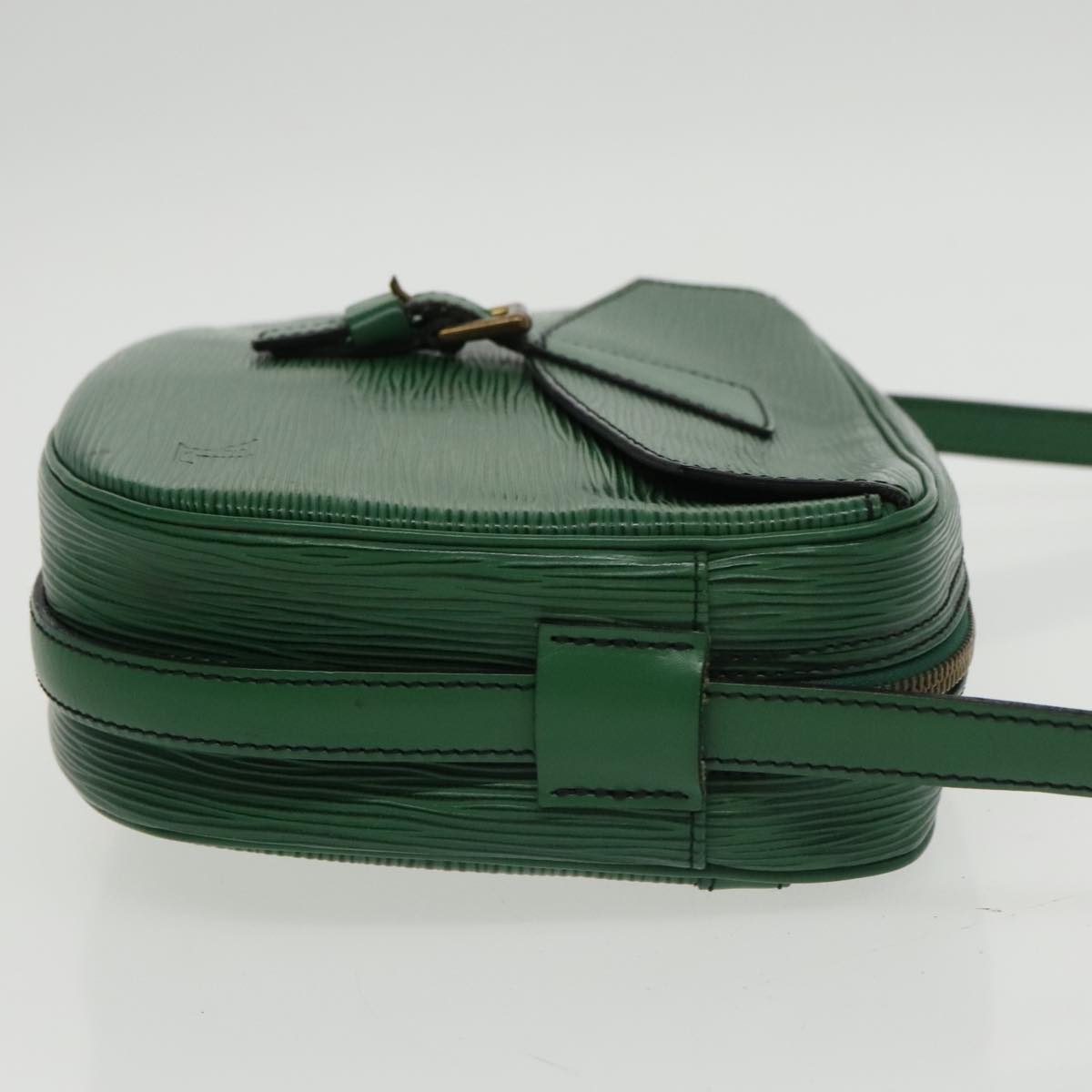 LOUIS VUITTON Epi Jeune Fille MM Shoulder Bag Green M52154 LV Auth 100463