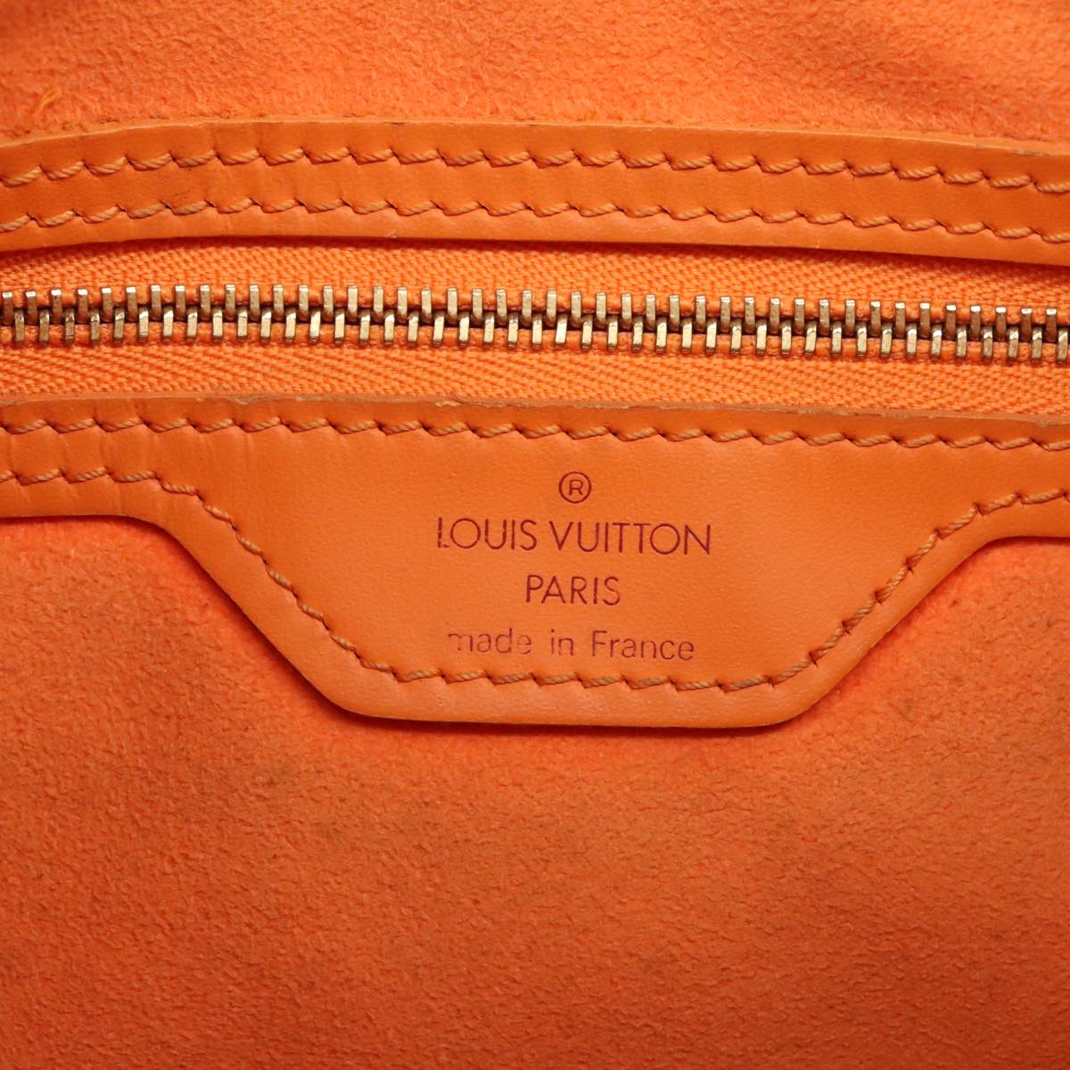 LOUIS VUITTON Epi Bucket PM Shoulder Bag Orange Mandarin M5899H LV Auth 100466