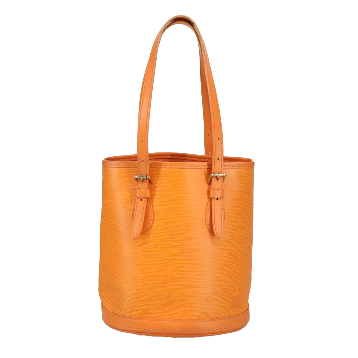 LOUIS VUITTON Epi Bucket PM Shoulder Bag Orange Mandarin M5899H LV Auth 100466