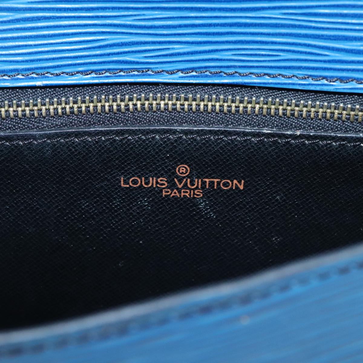 LOUIS VUITTON Epi Saint Cloud GM Shoulder Bag Toledo Blue M52195 LV Auth 100475