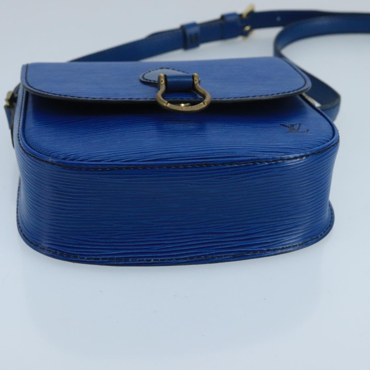 LOUIS VUITTON Epi Saint Cloud PM Shoulder Bag Blue M52195 LV Auth 100477