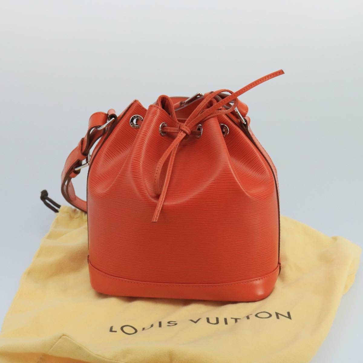 LOUIS VUITTON Epi Noe BB Shoulder Bag Orange Pimon M40847 LV Auth 100483V
