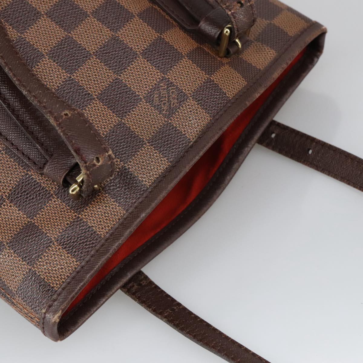 LOUIS VUITTON Damier Ebene Marais Shoulder Bag N42240 LV Auth 100488