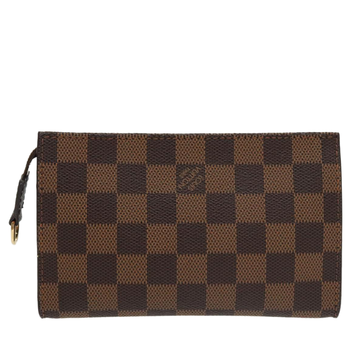 LOUIS VUITTON Damier Ebene Marais Pouch LV Auth 100489