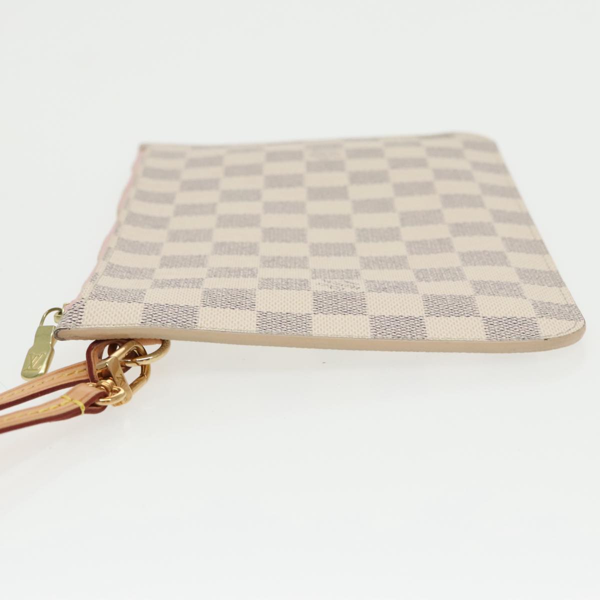 LOUIS VUITTON Damier Azur Neverfull MM Pouch Pouch LV Auth 100493