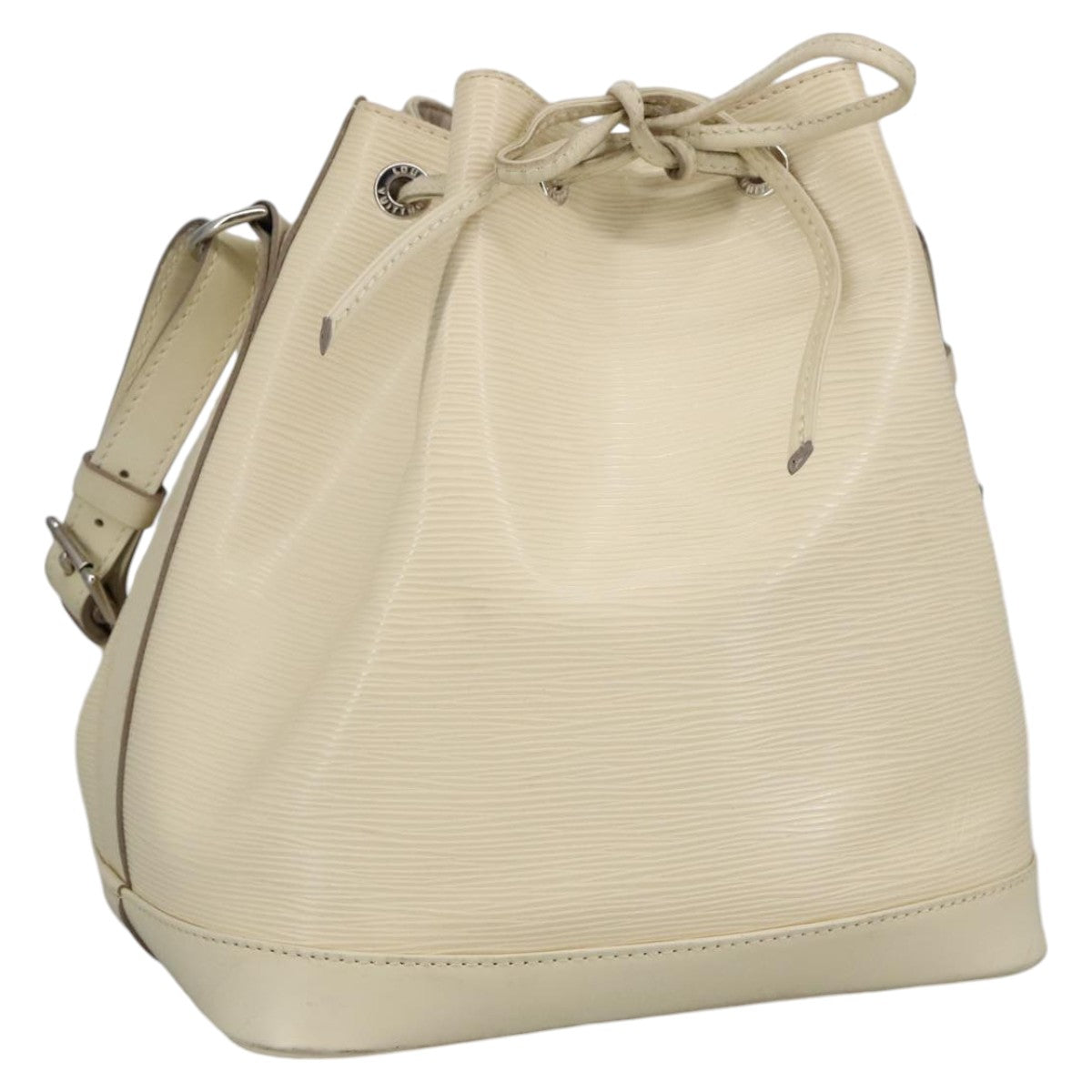 LOUIS VUITTON Epi Petit Noe Shoulder Bag White Yvoire M4084J LV Auth 100513