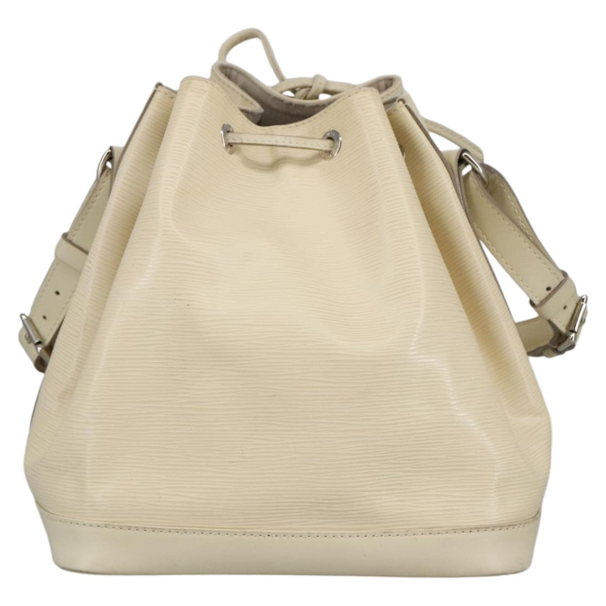 LOUIS VUITTON Epi Petit Noe Shoulder Bag White Yvoire M4084J LV Auth 100513