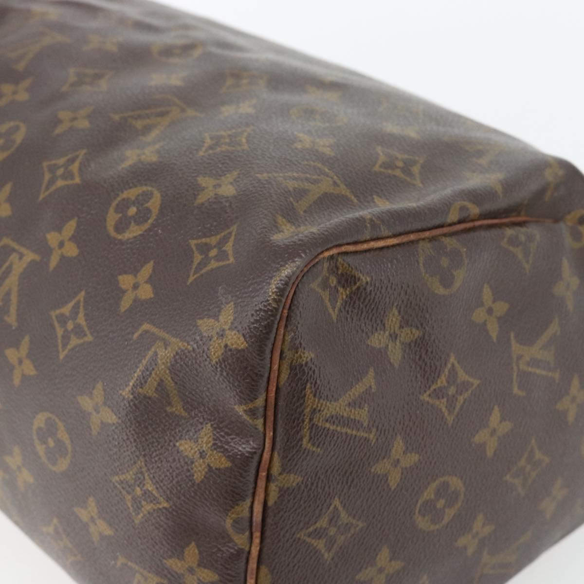 LOUIS VUITTON Monogram Speedy 30 Hand Bag M41526 LV Auth 100527