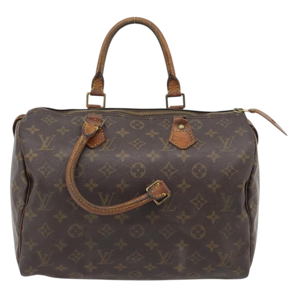LOUIS VUITTON Monogram Speedy 30 Hand Bag M41526 LV Auth 100527