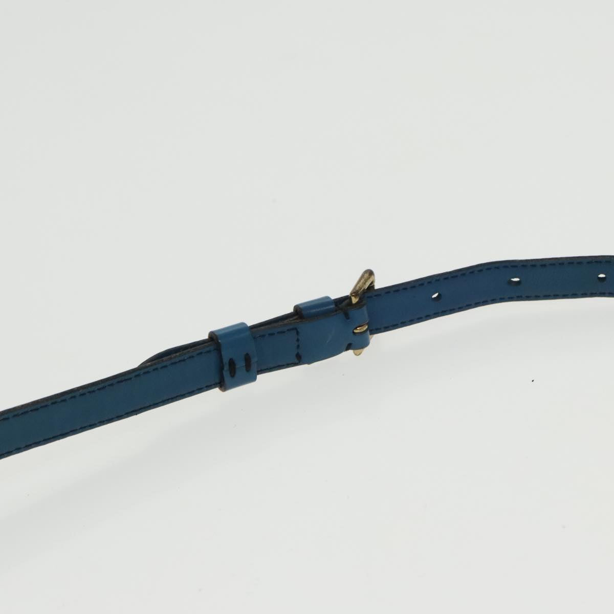 LOUIS VUITTON Epi June Feuille Shoulder Bag Blue M52155 LV Auth 100529