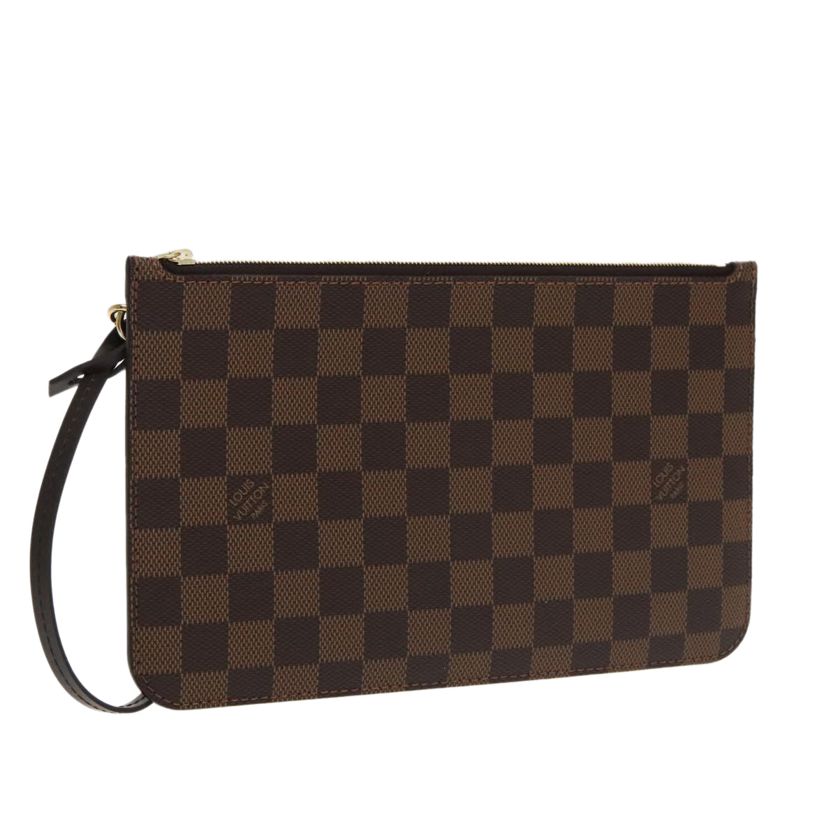 LOUIS VUITTON Damier Ebene Neverfull MM Pouch Accessory Pouch LV Auth 100531