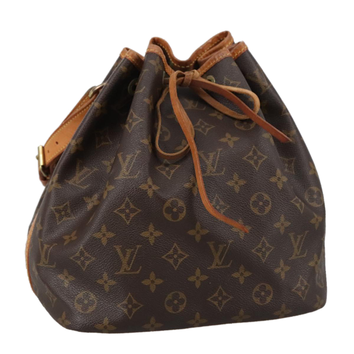 LOUIS VUITTON Monogram Petit Noe Shoulder Bag M42226 LV Auth 100538