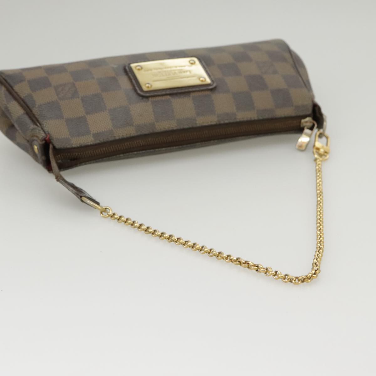 LOUIS VUITTON Damier Ebene Eva Shoulder Bag 2way N55213 LV Auth 100556