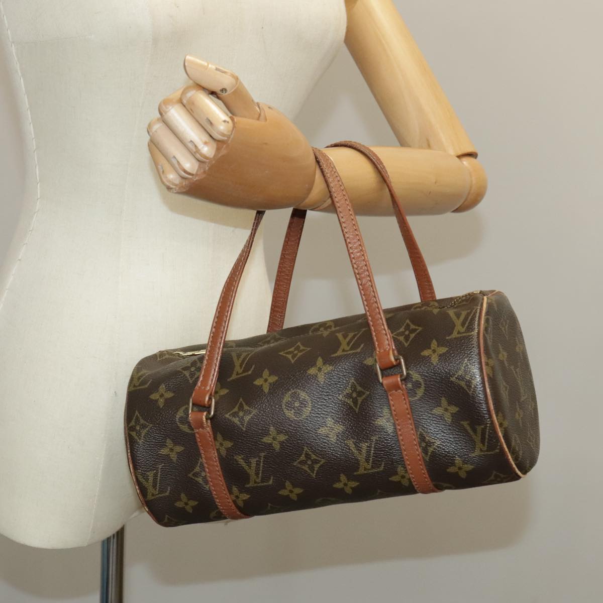 LOUIS VUITTON Monogram Papillon 26 Hand Bag M51386 LV Auth 100558