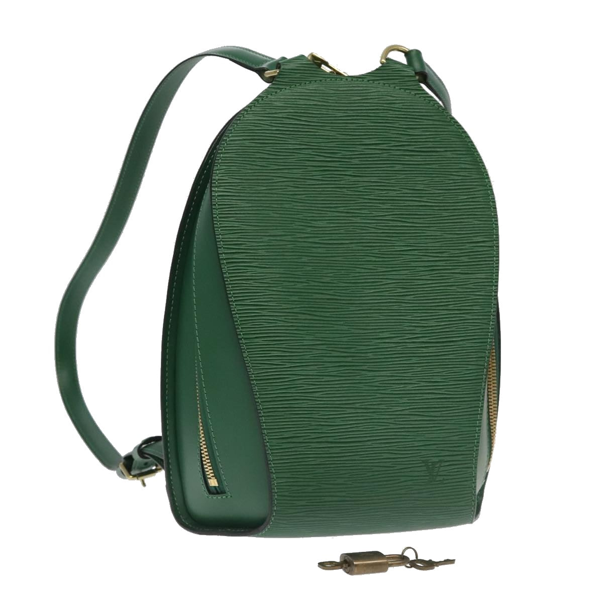 LOUIS VUITTON Epi Mabillon Backpack Green M52234 LV Auth 100559