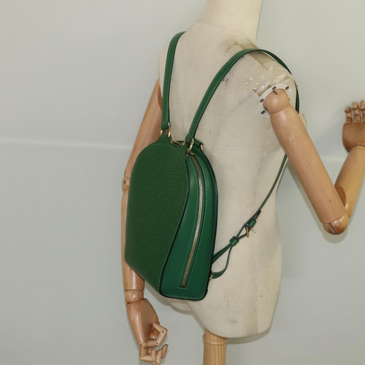 LOUIS VUITTON Epi Mabillon Backpack Green M52234 LV Auth 100559