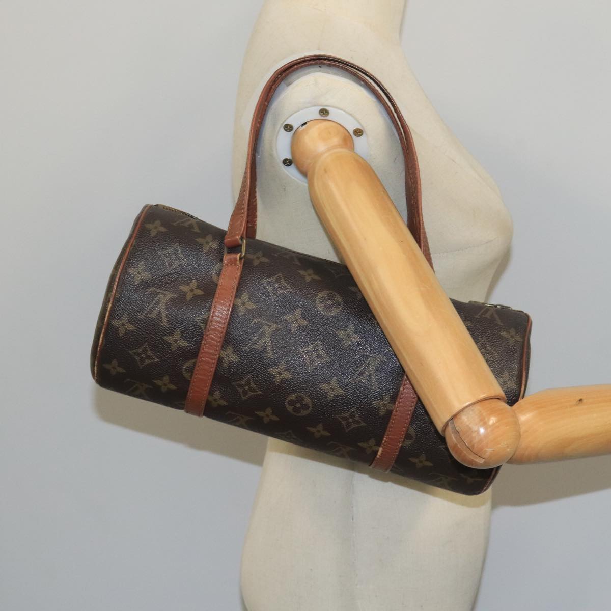 LOUIS VUITTON Monogram Papillon 30 Hand Bag M51385 LV Auth 100562