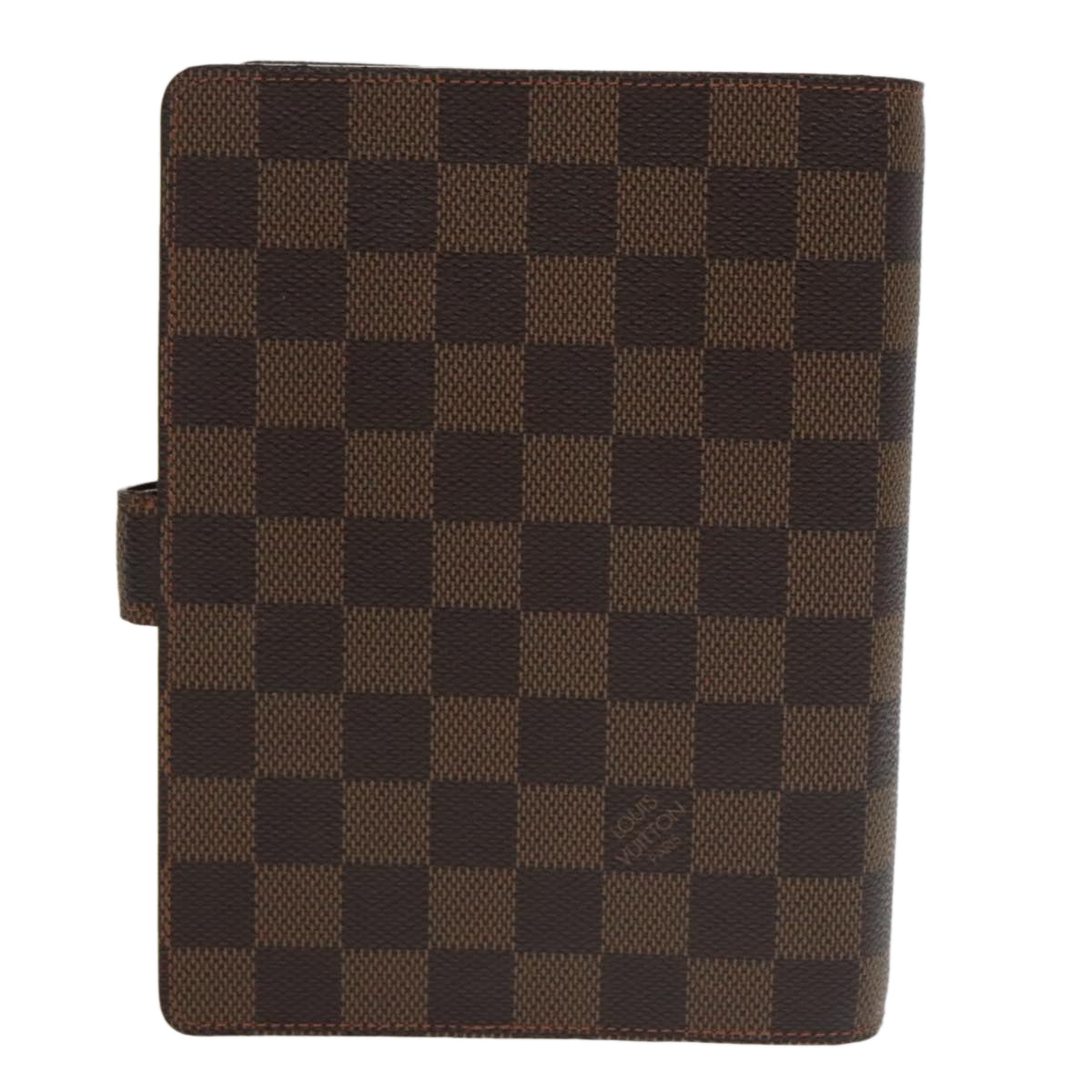 LOUIS VUITTON Damier Ebene Agenda MM Day Planner Cover R20240 LV Auth 100569