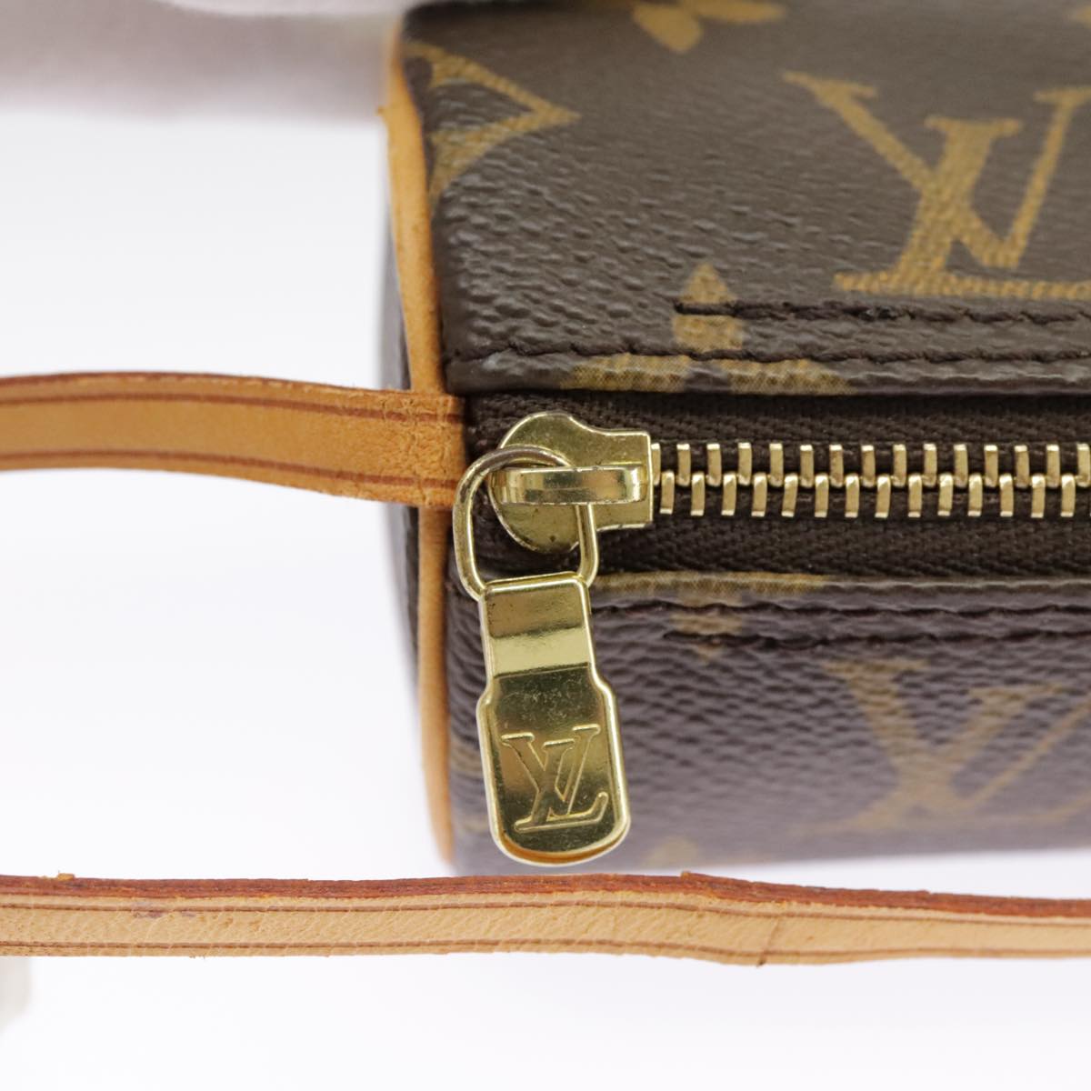 LOUIS VUITTON Monogram Papillon Pouch LV Auth 100575