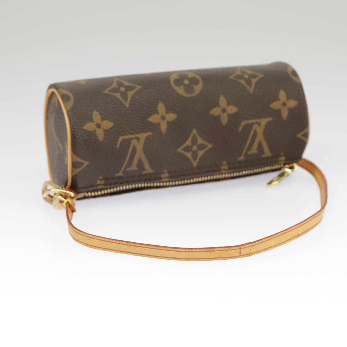 LOUIS VUITTON Monogram Papillon Pouch LV Auth 100575