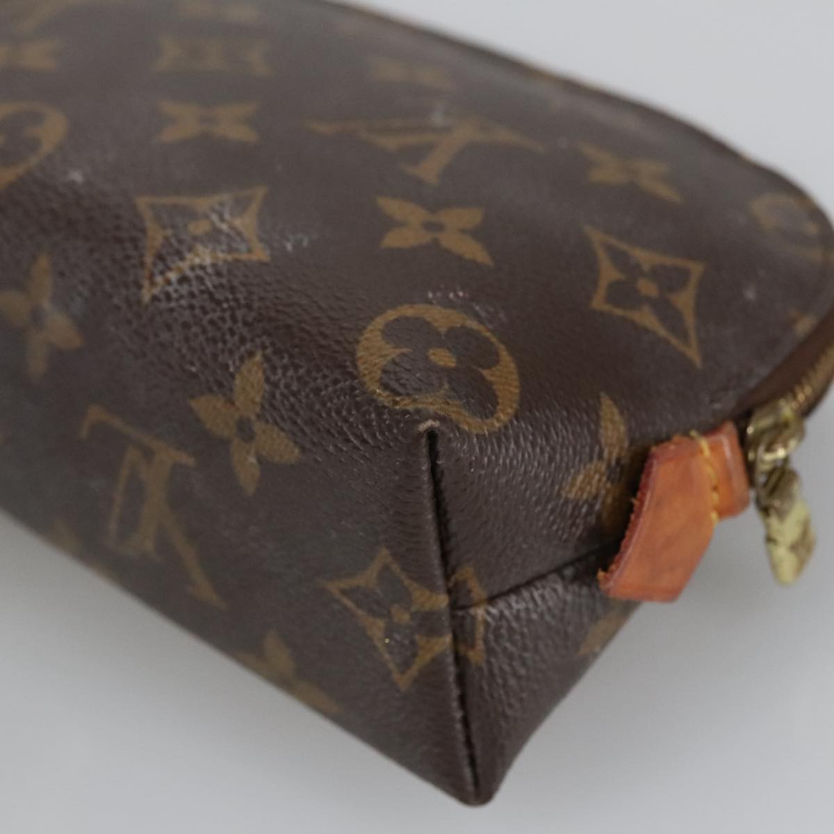 LOUIS VUITTON Monogram Pochette Cosmetic PM Cosmetic Pouch M47515 LV Auth 100595